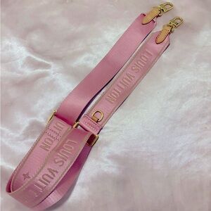 Louis Vuitton pink purse strap authentic